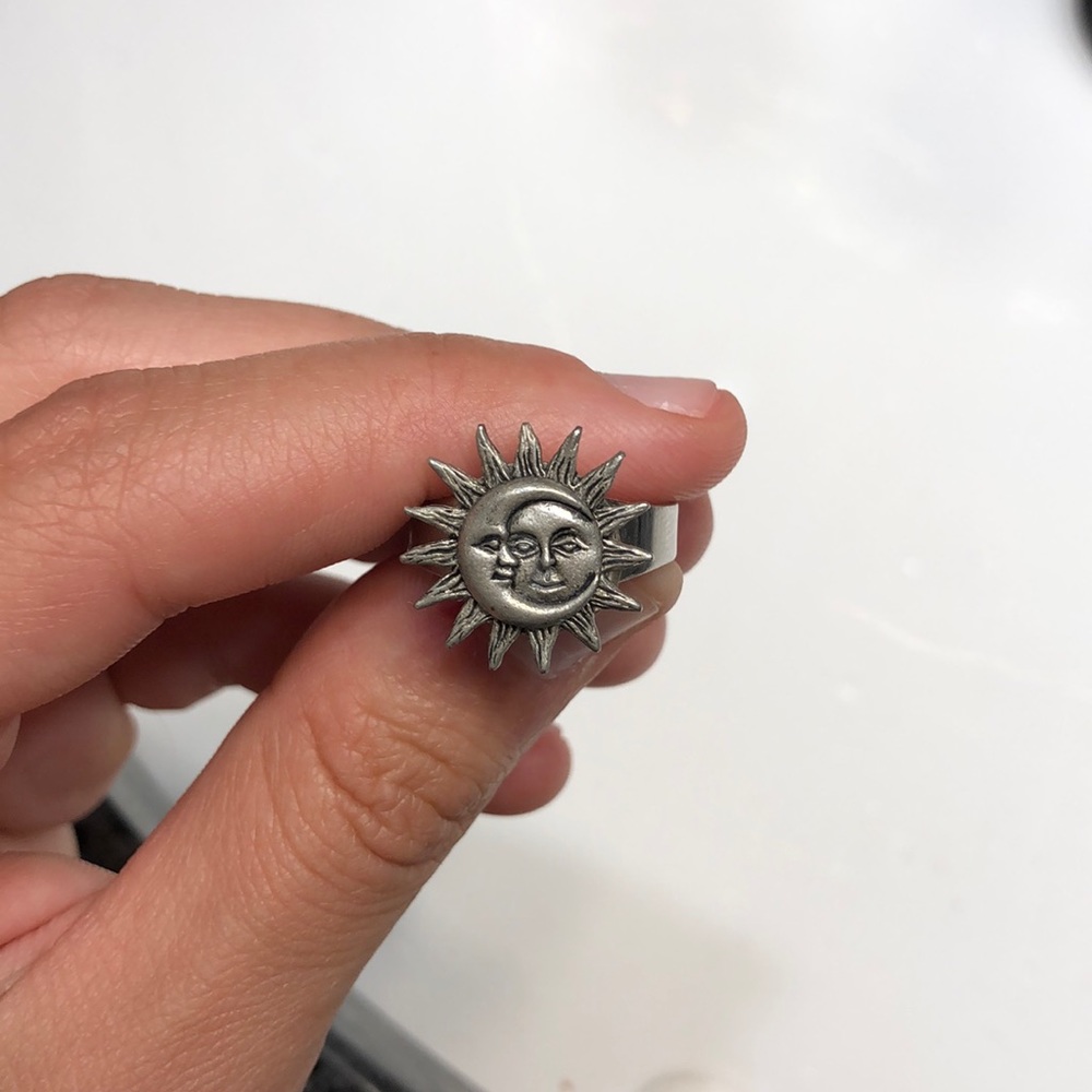 Handmade Half Sun/Moon Ring